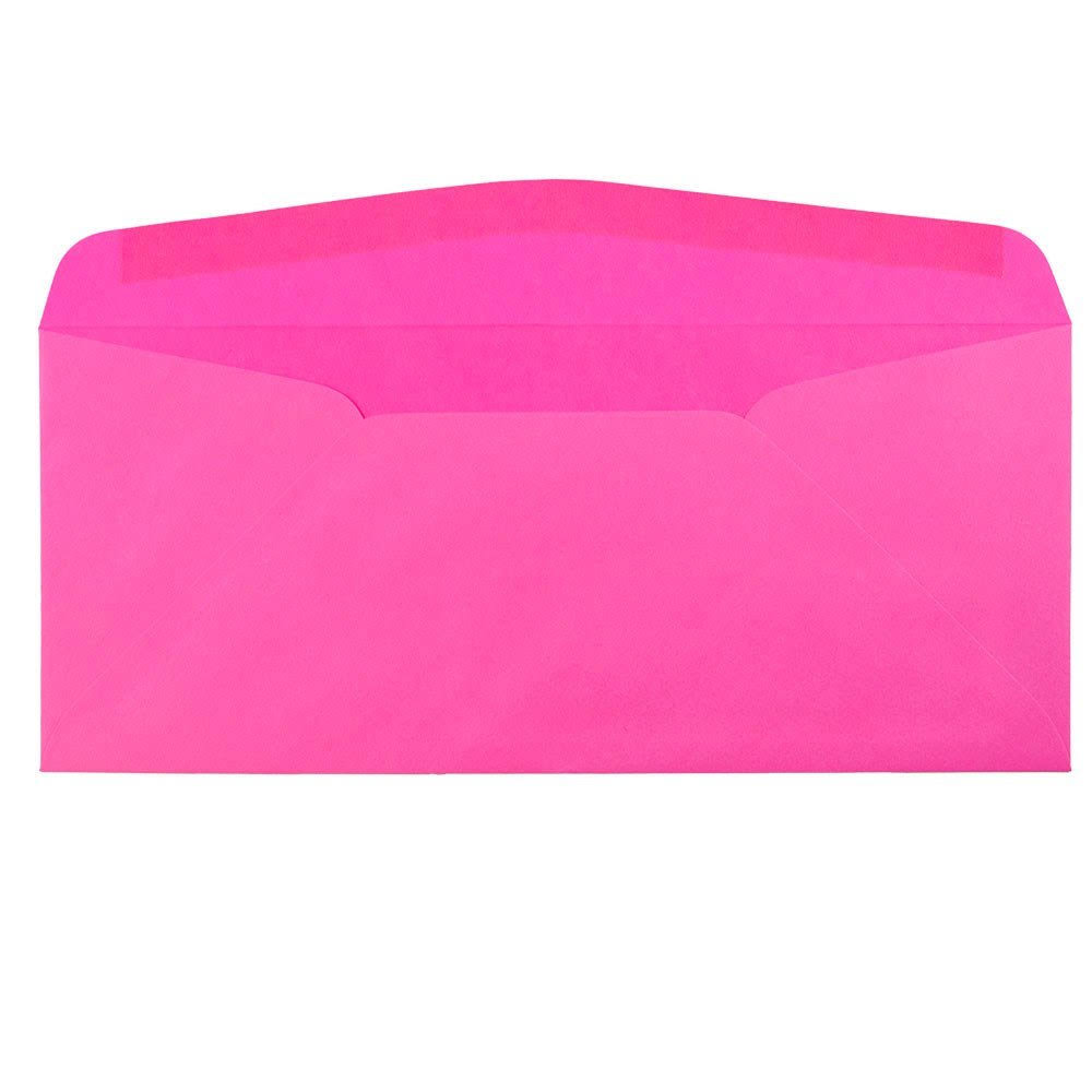 #10 Window Envelopes, 4 1/8 x 9 1/2, Brite Hue Ultra Fuchsia Pink, 500/Box Y2826