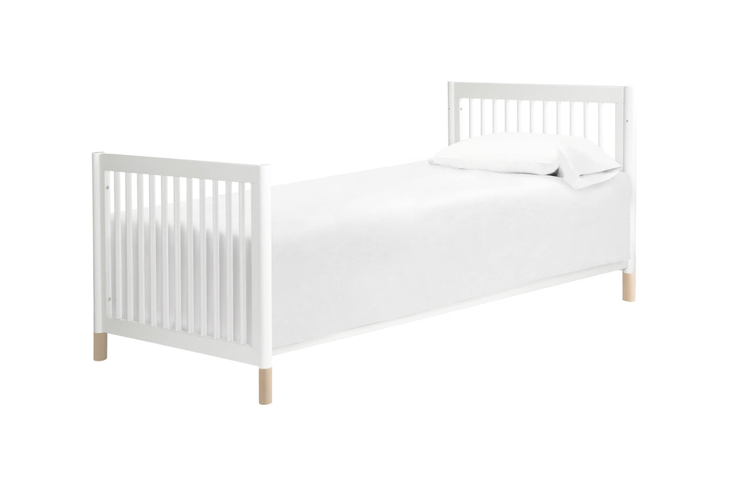 Washed Natural White 2-in-1 Mini Crib and Twin Bed K5260