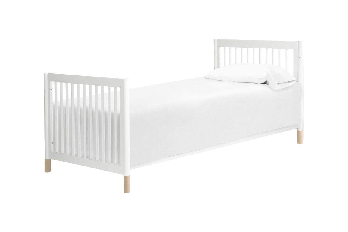 Washed Natural White 2-in-1 Mini Crib and Twin Bed K5260