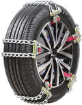 Snow Chains for Car, Anti Slip, Tire Width 165-275mm, Heavy Duty, Pack of 2 U848267