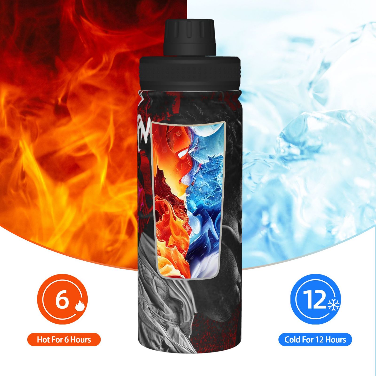 18OZ Stainless Steel Insulated Water Bottle A191