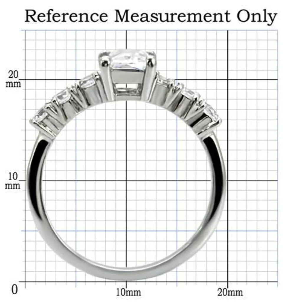 Stainless Steel Ring with Cubic Zirconia L661385