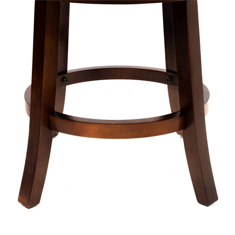 Light Gray Fabric Swivel Bar Stool (Set of 2) K762073