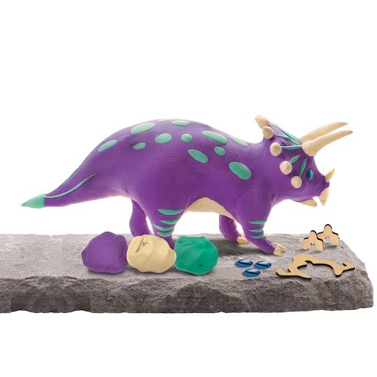 DIY Clay Triceratops & Tyrannosaurus Kit L1990