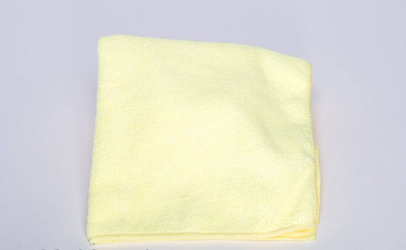 Yellow Microfiber Towels, 16x16, Case of 200 Q43164