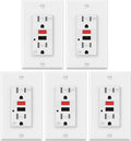 5 Pack White GFCI Outlet with Wall Plate K94331