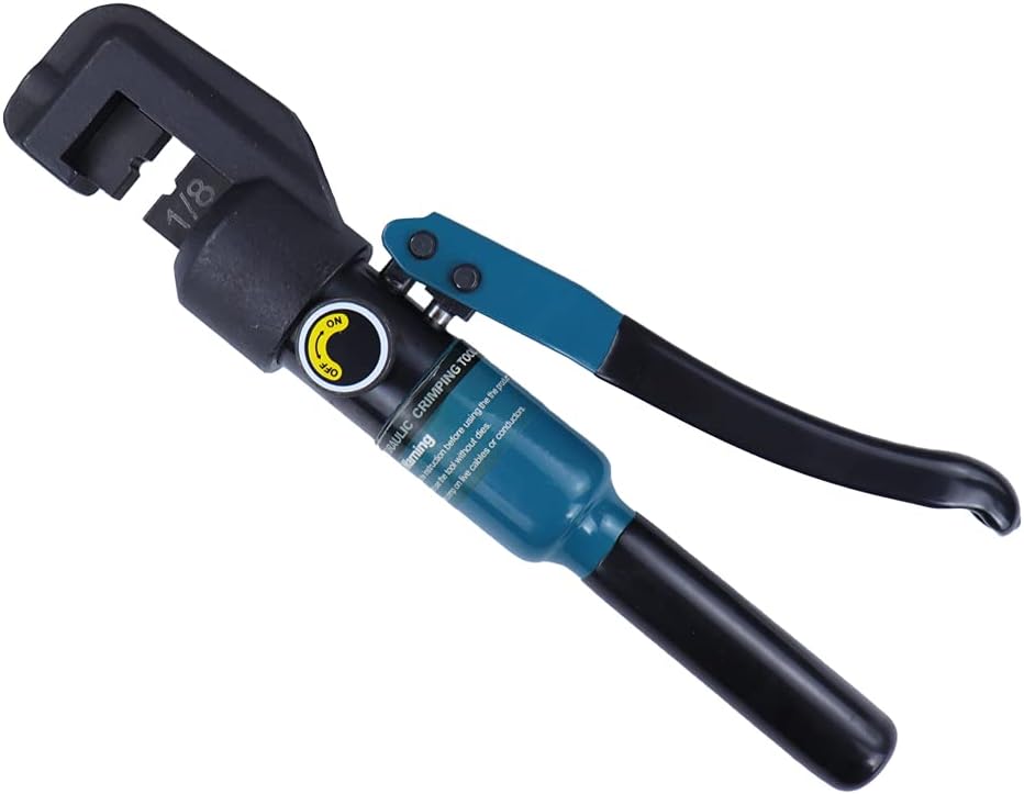 Hydraulic Wire Crimping Tool with 9 Pairs Dies, 45 Ton Force O296223
