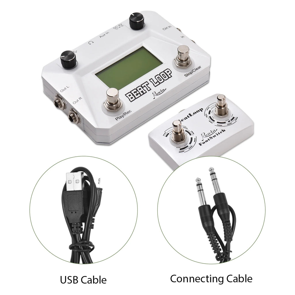 40 Drums LCD Display Looper Pedal with 3.5mm Audio Input C917