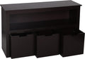 White Toy Box Organizer Storage Chest with Wheels G13055