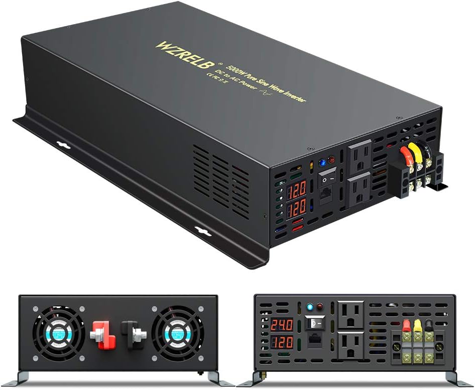 800Watt 12V DC to 110V 120V Power Inverter with Remote Control Dual AC Outlets O59922