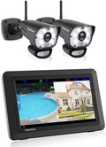 Wireless Security Camera System with 7 Touchscreen and HD Spotlight Cameras H757173