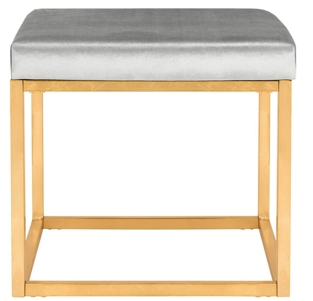 Velvet Square Ottoman N2131