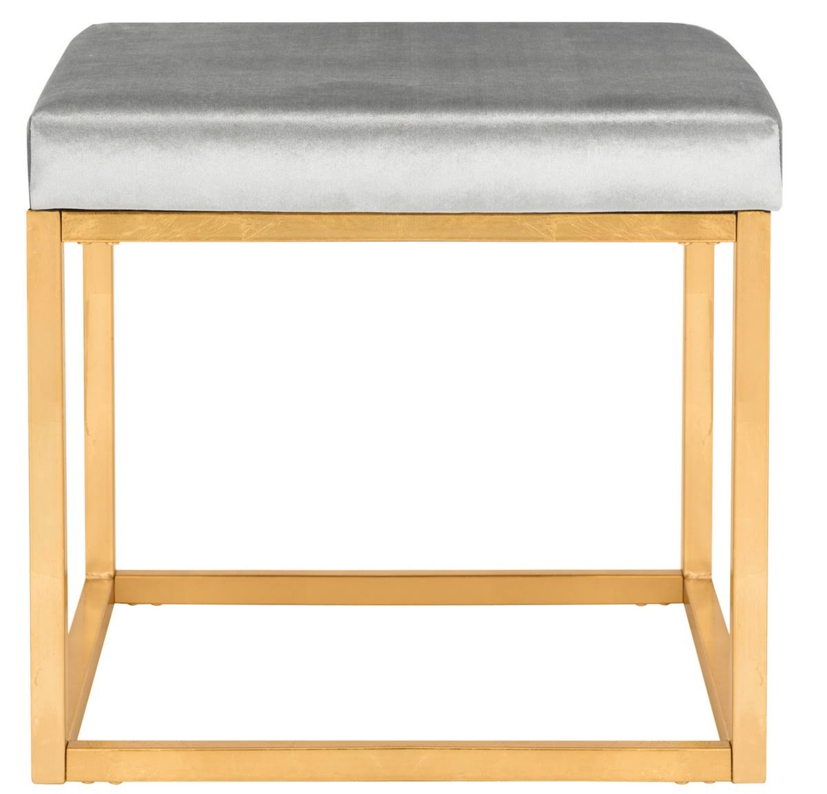 Velvet Square Ottoman N2131