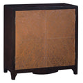 Copper Chevron Door Bar Cabinet D744