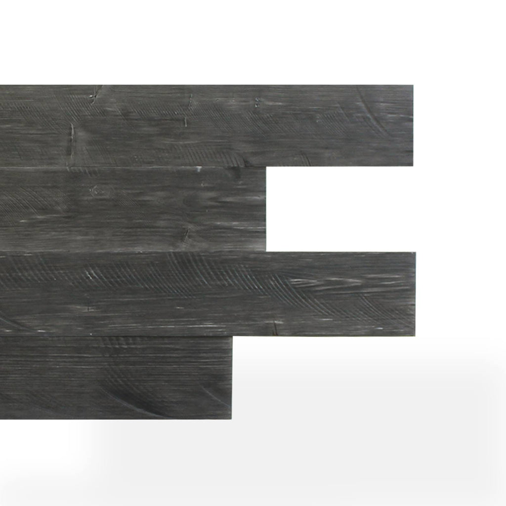 Self-Adhesive Distressed Real Wood Plank Dark Grey A343717