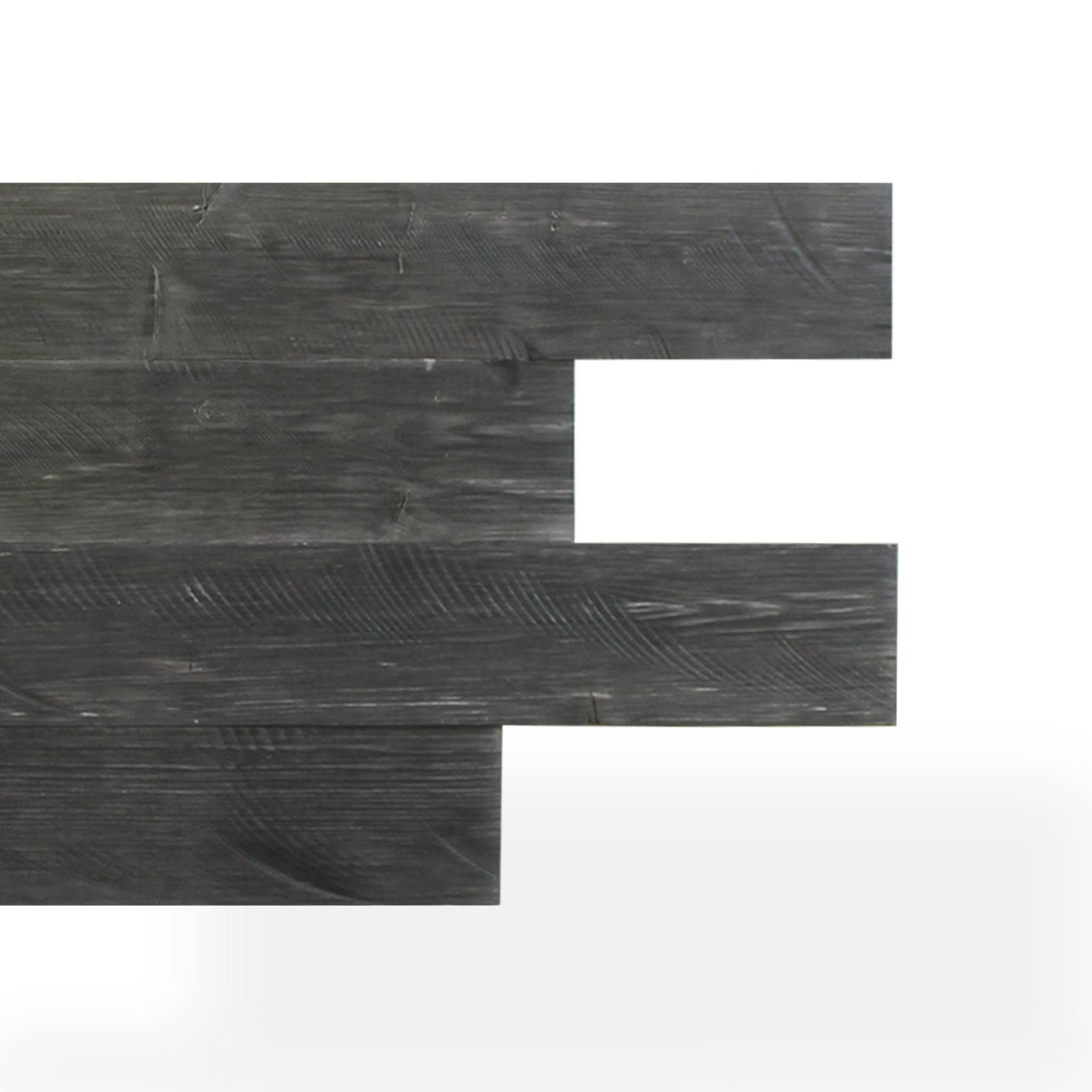 Self-Adhesive Distressed Real Wood Plank Dark Grey A343717