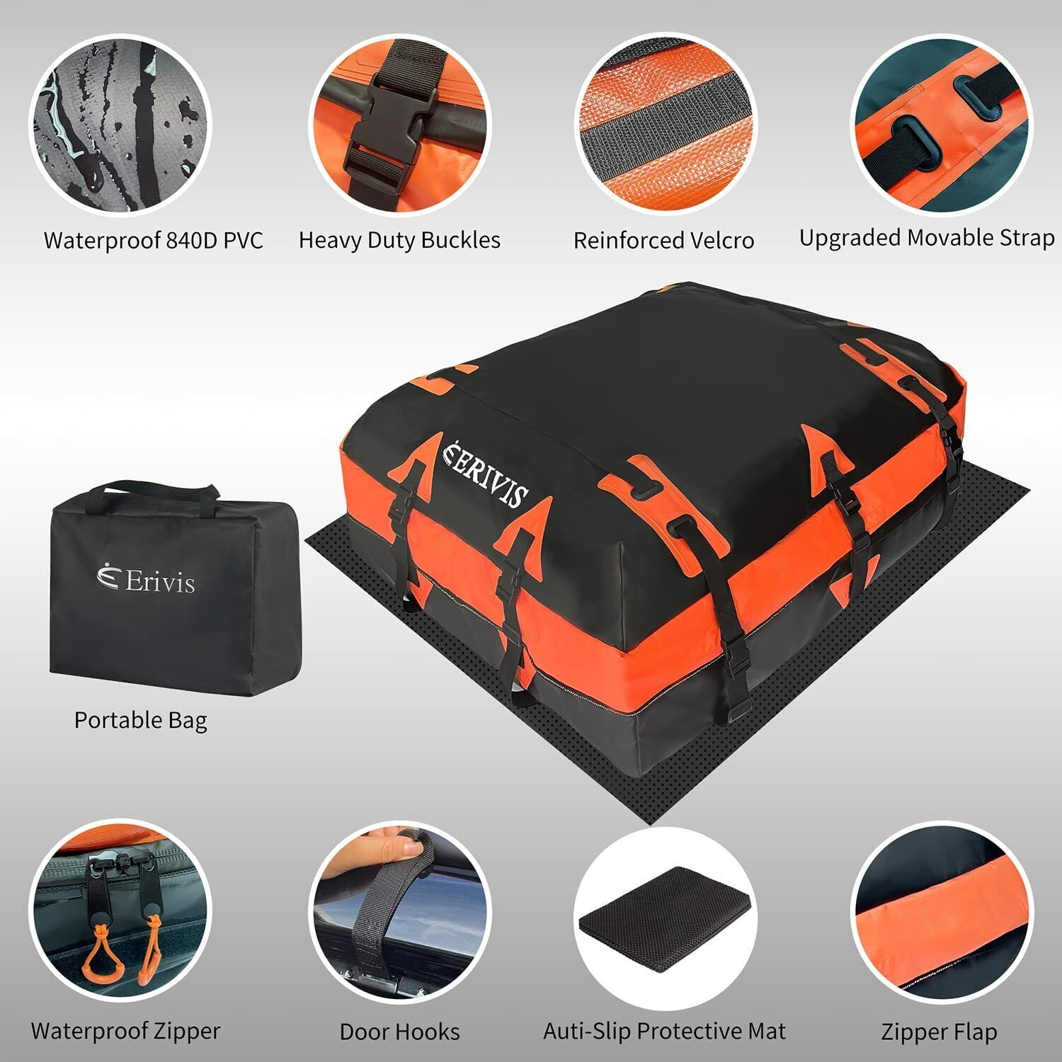 Waterproof PVC Car Rooftop Cargo Carrier Bag Q49960