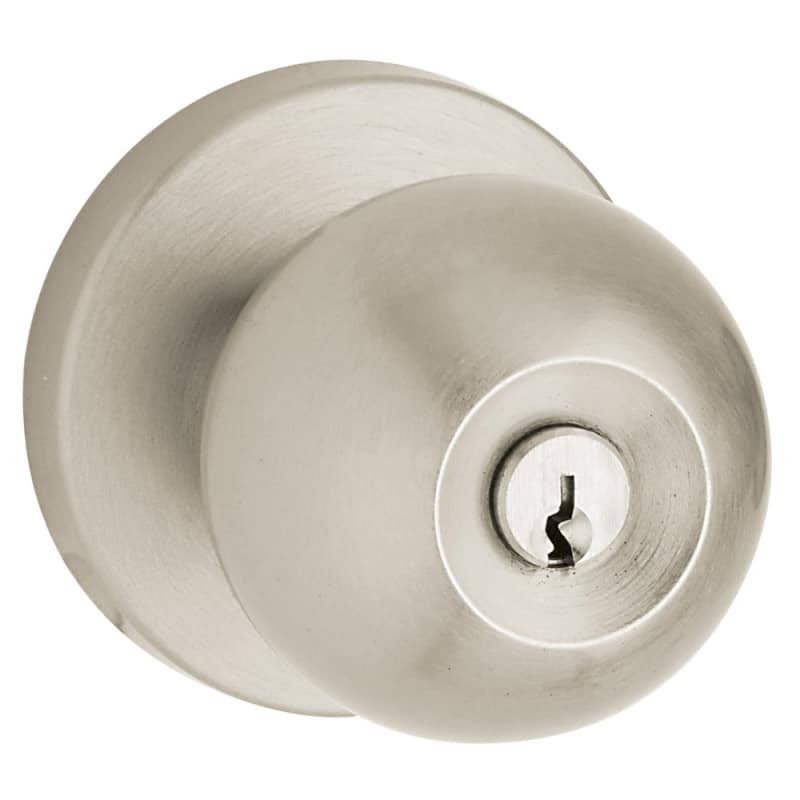 Satin Nickel Keyed Entry Door Knob A563