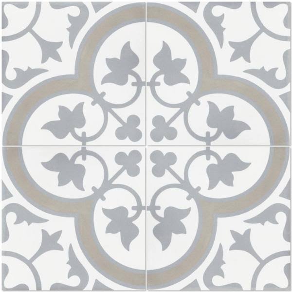 Vintage 8 in. x 8 in. Cement Floor and Wall Tile V607636