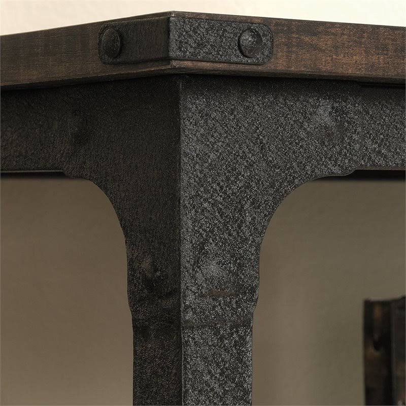 3-Shelf Metal Frame Mobile Bookcase K82239