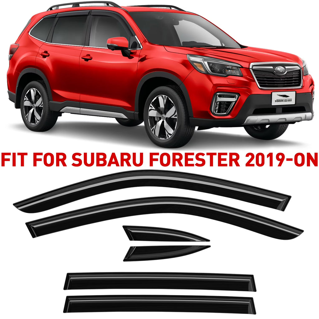 6 Pieces Glass Rain Guards for Subaru Forester Y838