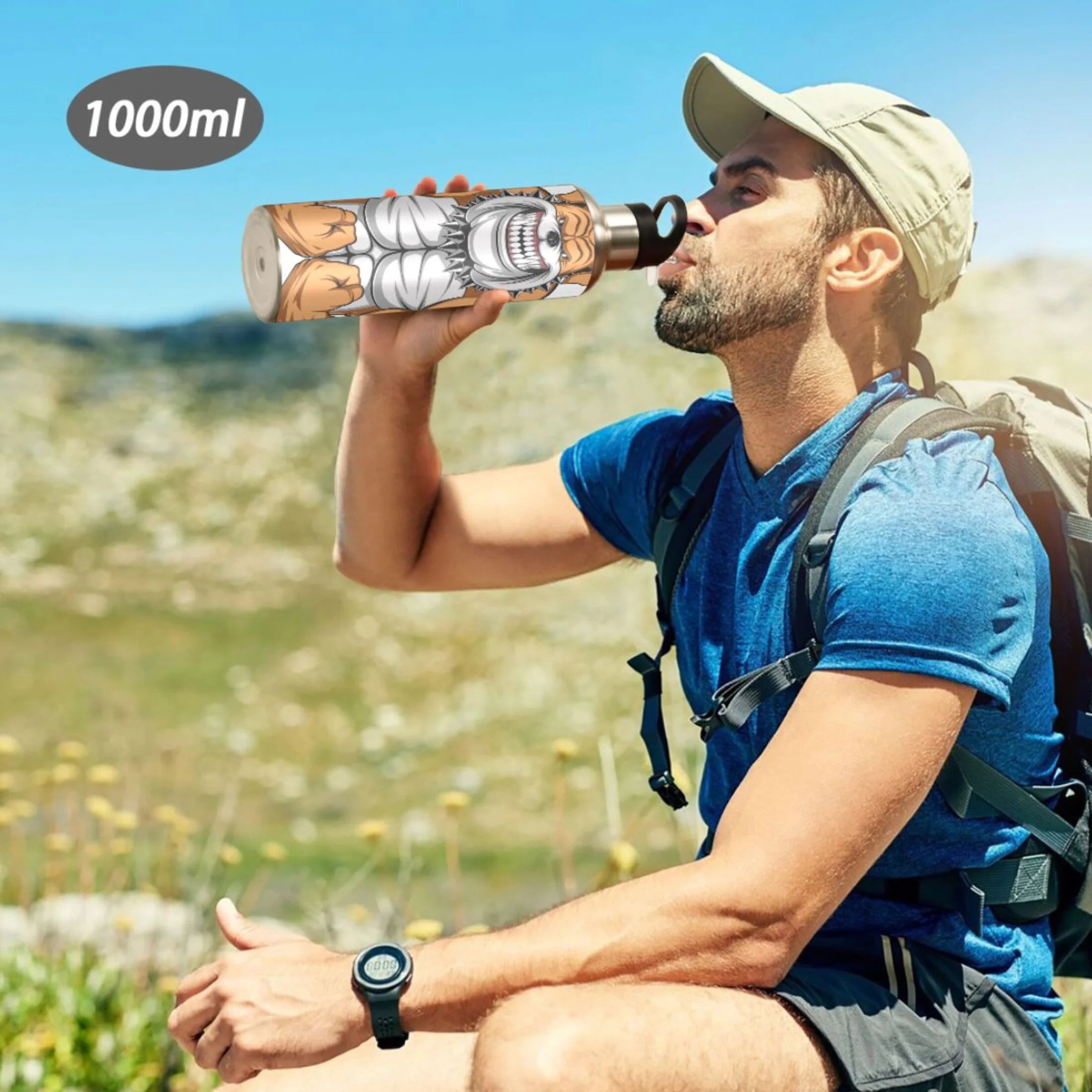 Stainless Steel Insulated Water Bottle with Straw Lid A30239