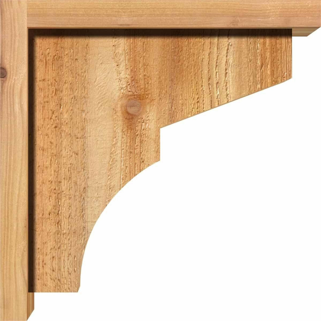 Monterey Rough Sawn Corbel with Backplate, Western Red Cedar K64255