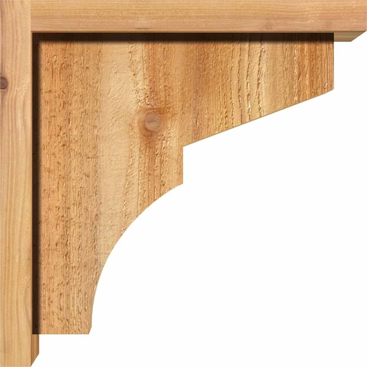 Monterey Rough Sawn Corbel with Backplate, Western Red Cedar K64255