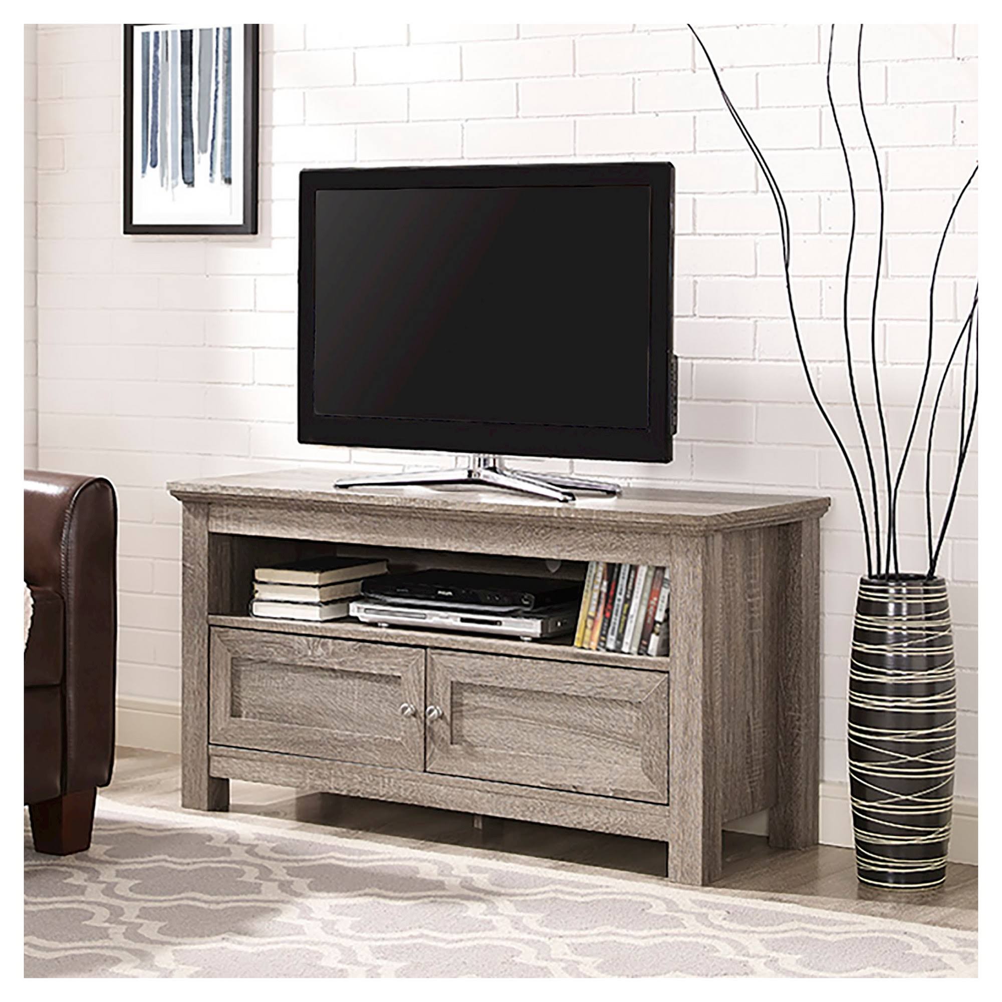 Driftwood Wood TV Media Stand Storage Console U1291