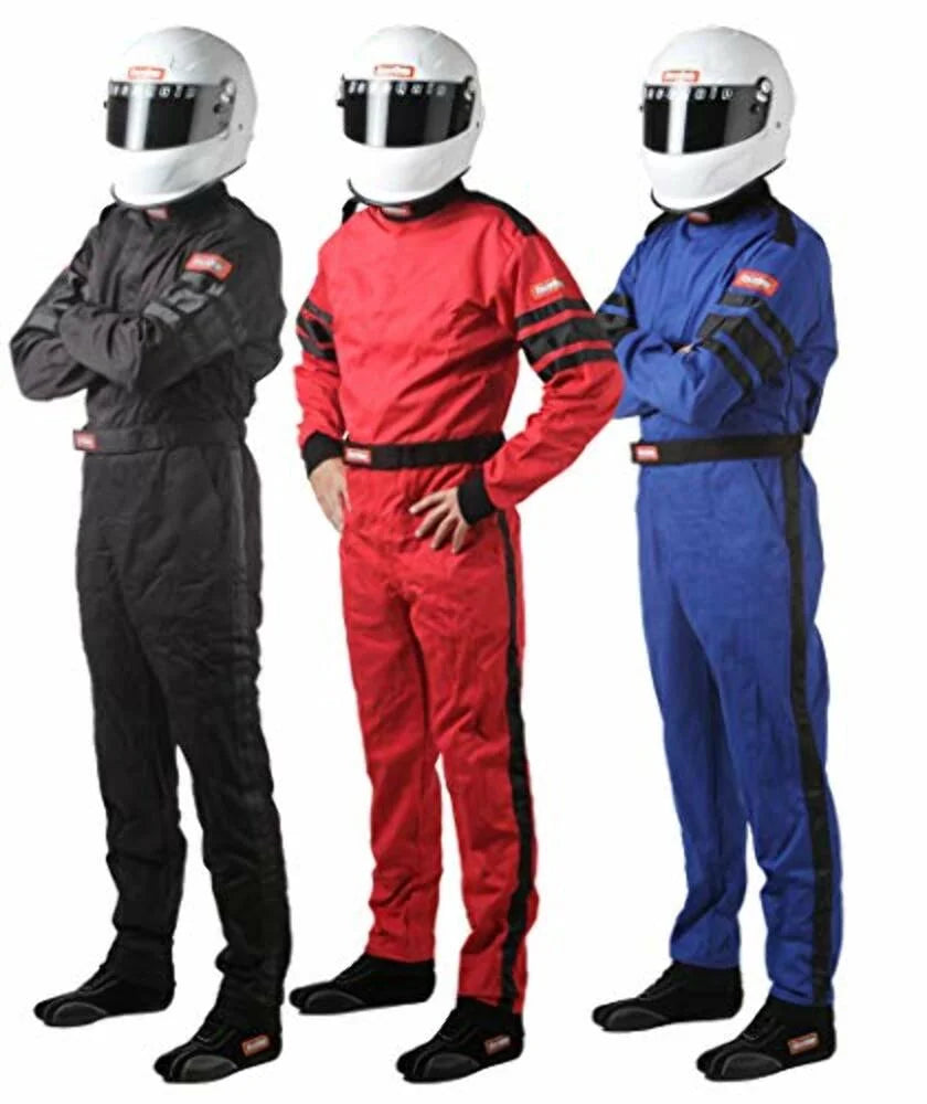 Blue/Black Stripe 1-Pc Driving Suit XL C629607