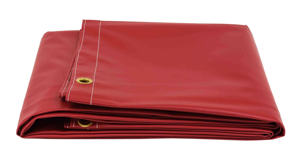 Red 18oz Vinyl Utility Tarp Waterproof S513700