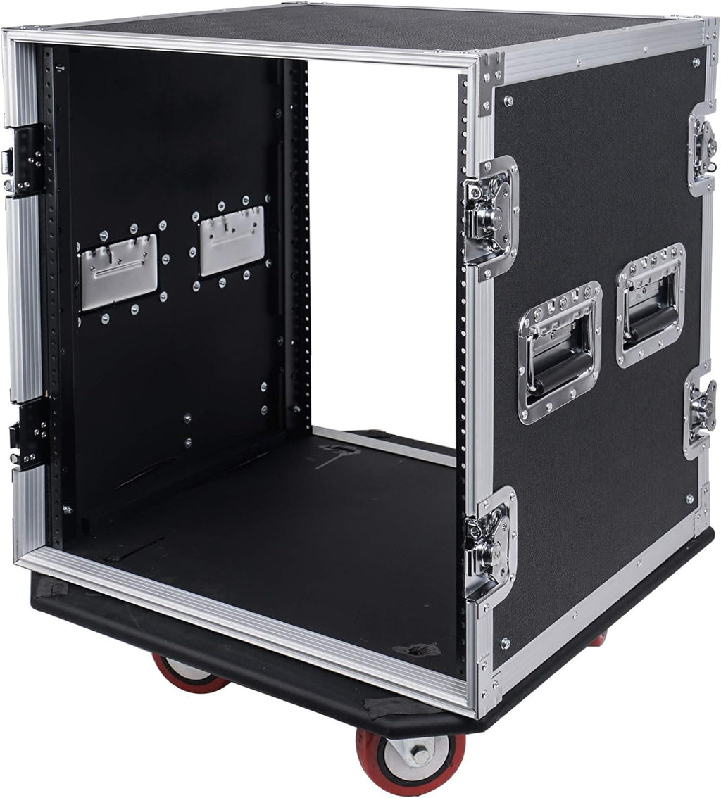6U PA/DJ Rack Case with 17" Depth Plywood Metal Ball Corners N689466
