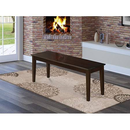 Capri Bench with Wood Seat in Cappuccino E899
