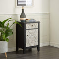 Black Wood and Metal Side Cabinet G723177