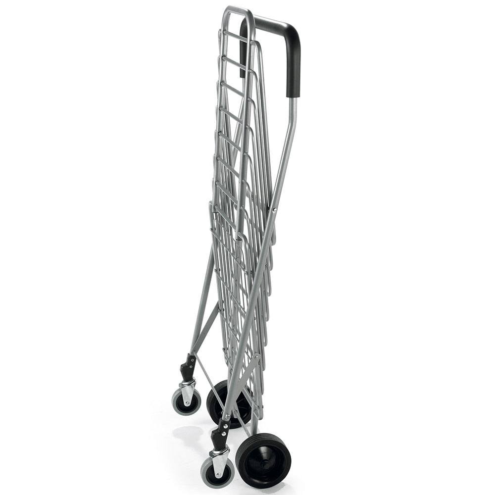 Grey Aluminum Shopping Cart B7575