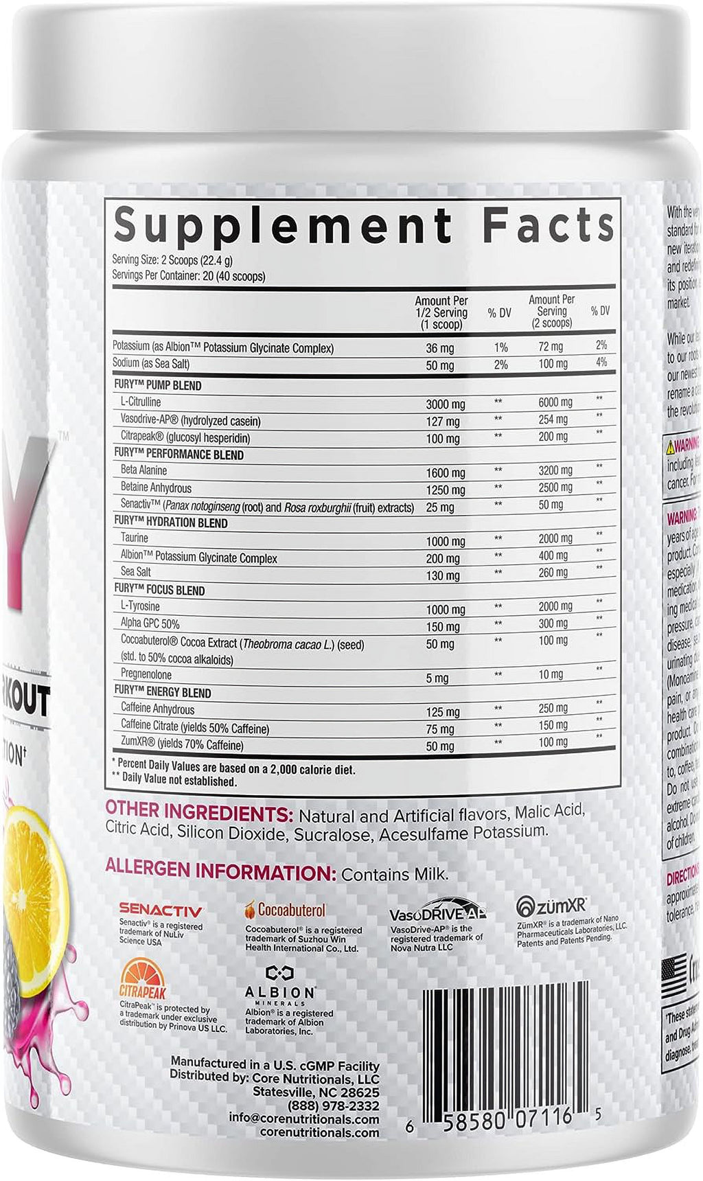 Pre-Workout (20 Servings / 15.8 Oz.) E642766