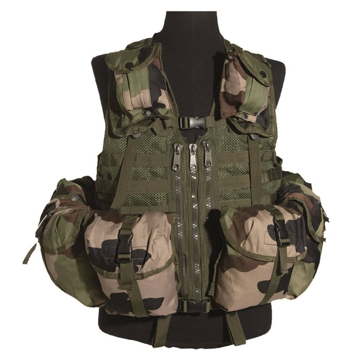 Black 8 Pouch Molle Tactical Vest P255011