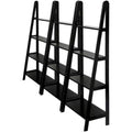 4 Tier Wall Bookcase in Espresso Beechwood W548