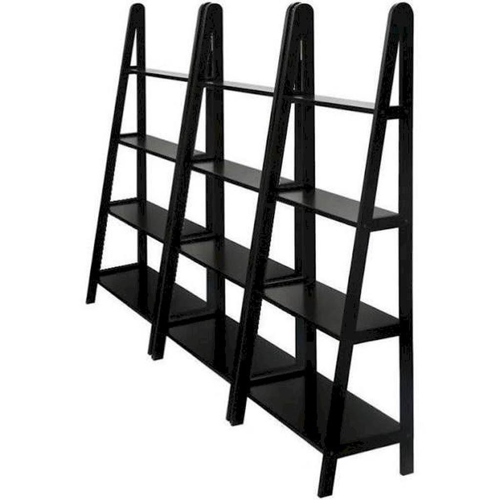 4 Tier Wall Bookcase in Espresso Beechwood W548