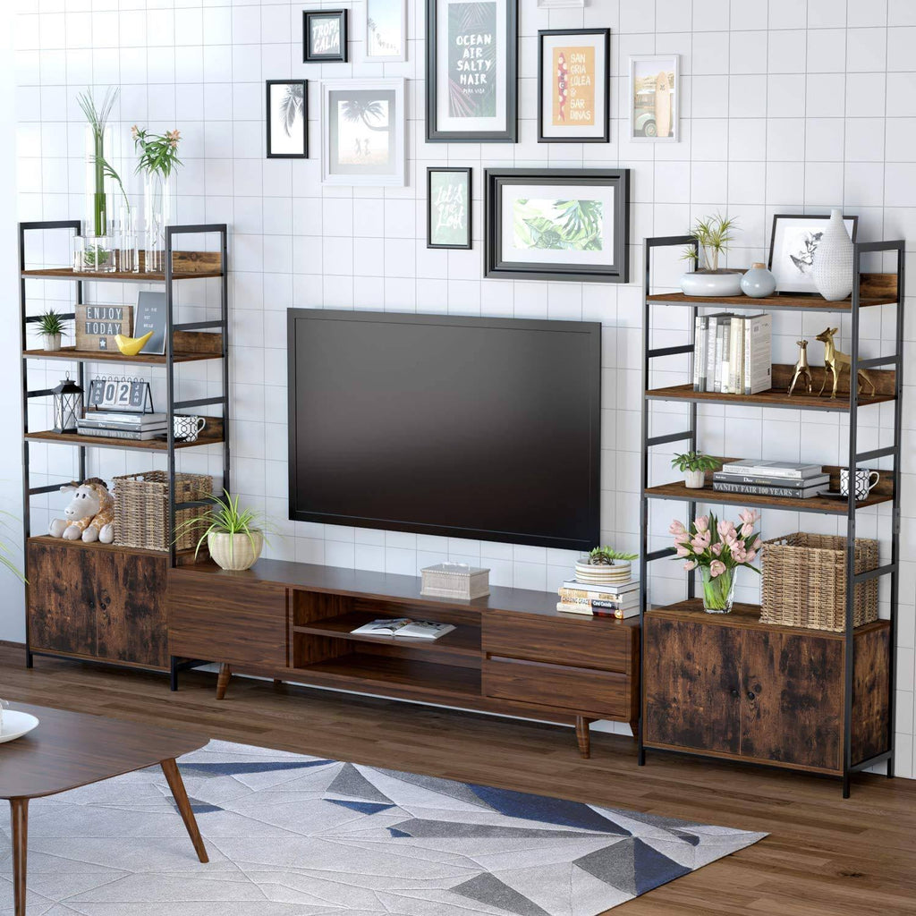 Industrial Bookcase with 2 Cabinets I53807