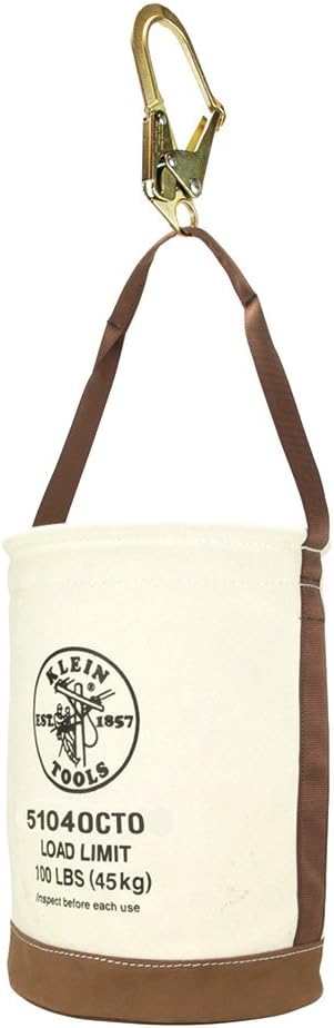 Canvas Bucket with Leather Bottom R6624