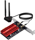 WiFi 6E PCI-E Network Card Tri-Band BT5.2 Wireless Gigabit 802.11ax MU-MIMO PCIe WiFi Adapter with High Gain Antenna Pack of 2 E668368