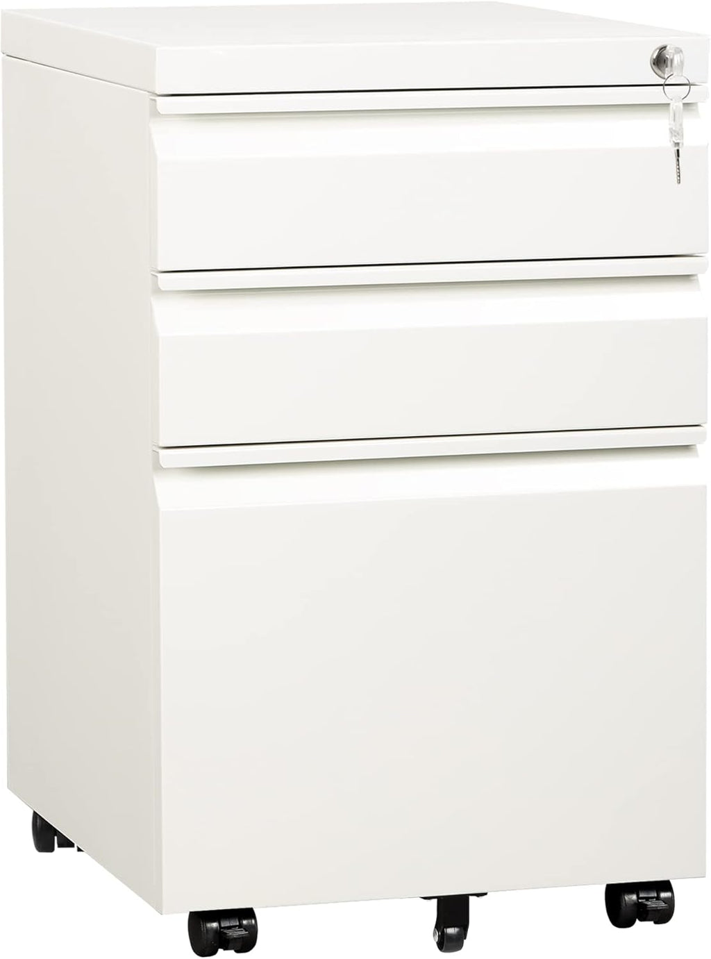 3 Drawer Metal File Cabinet Black K56639