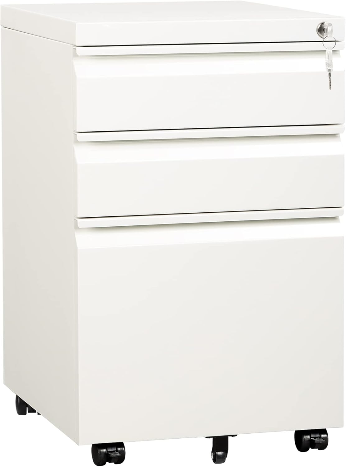 3 Drawer Metal File Cabinet Black K56639