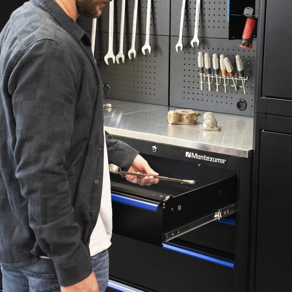 4-Drawer Base Cabinet with Stainless Steel Worktop X343