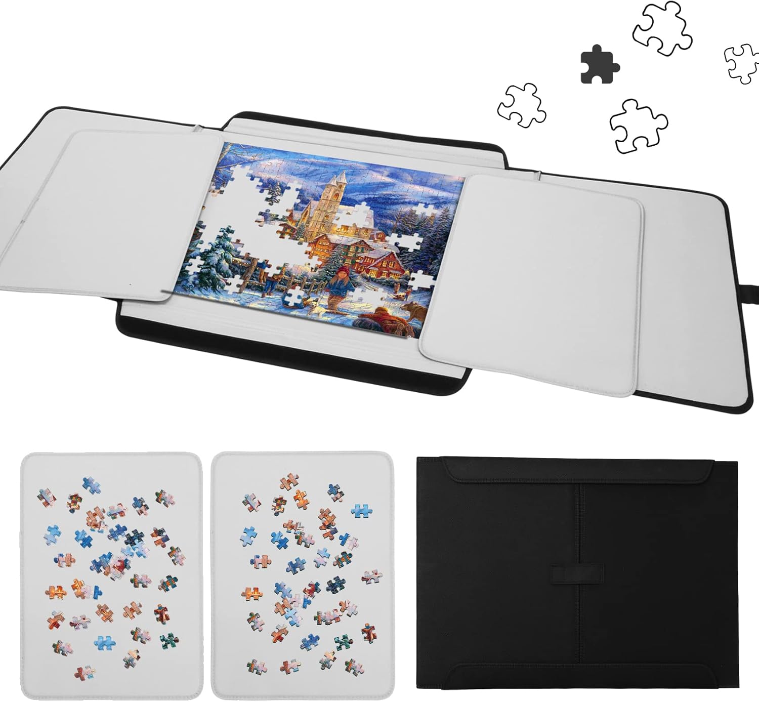 Jigsaw Puzzle Board for 1000 Pieces, Portable Storage Case D316