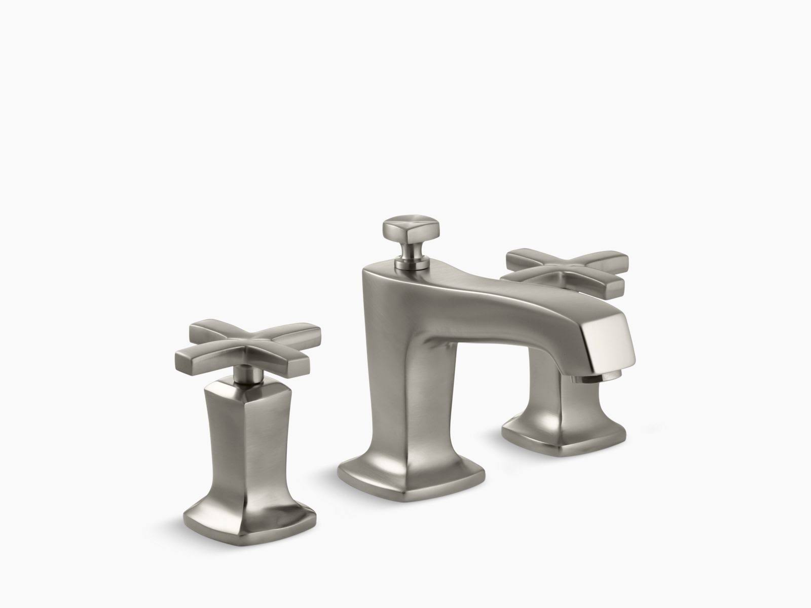 Vibrant Brushed Nickel Widespread Bathroom Faucet X1298