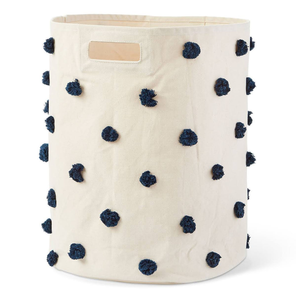 Grey Pom Pom Hamper N3268