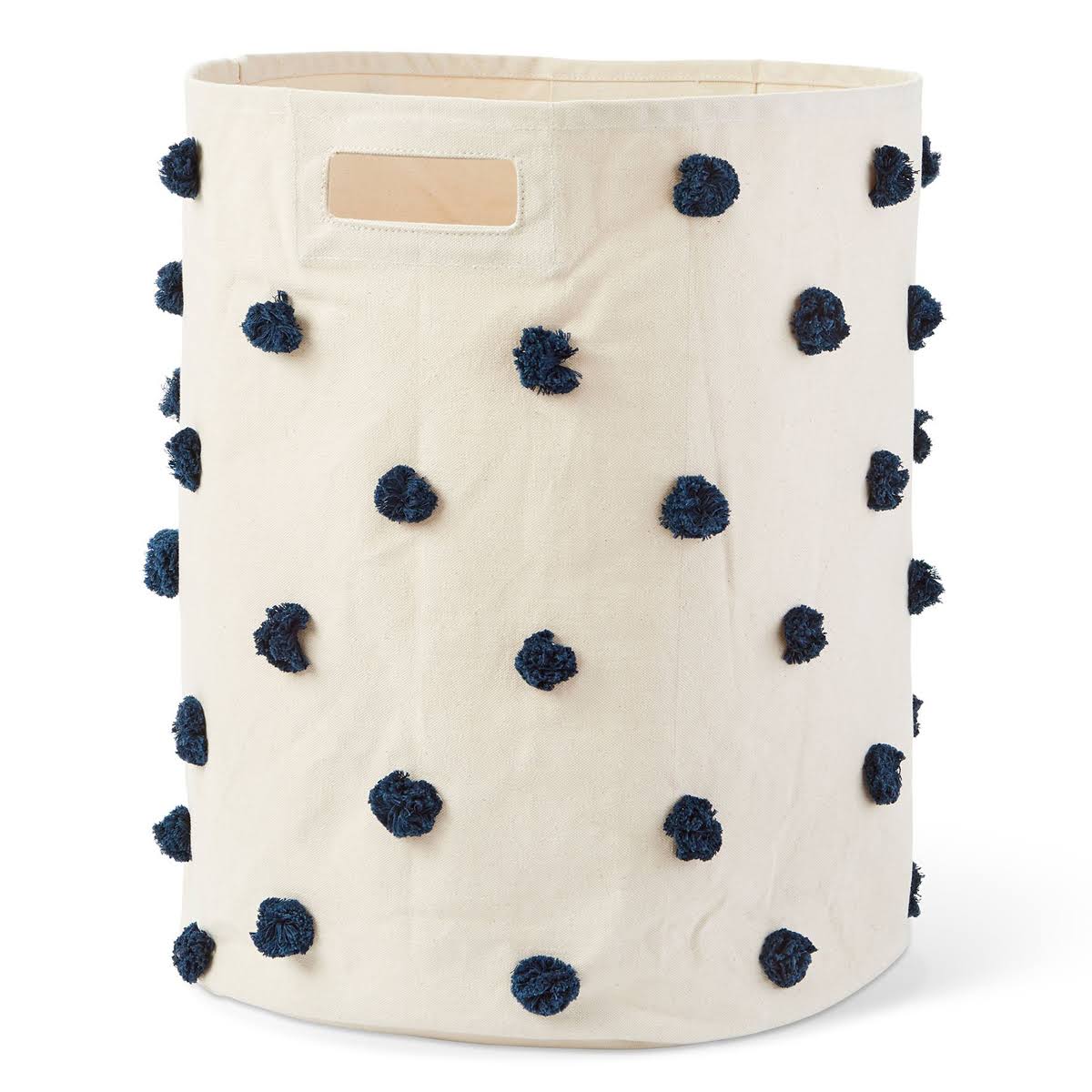 Grey Pom Pom Hamper N3268