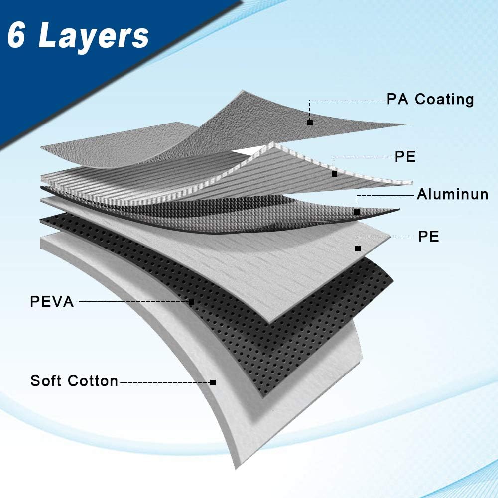 6 Layers Waterproof Car Cover 193 X72 X59 inches A6334